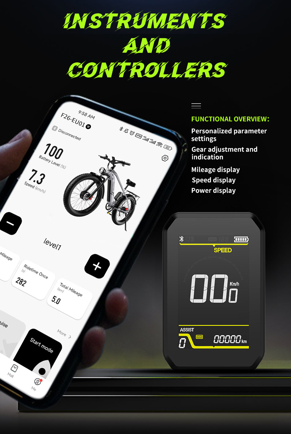 DUOTTS F26 PRO 750 W*2 Elektrijalgratas DUOTTS F26 PRO 750 W*2 Elektrijalgratas